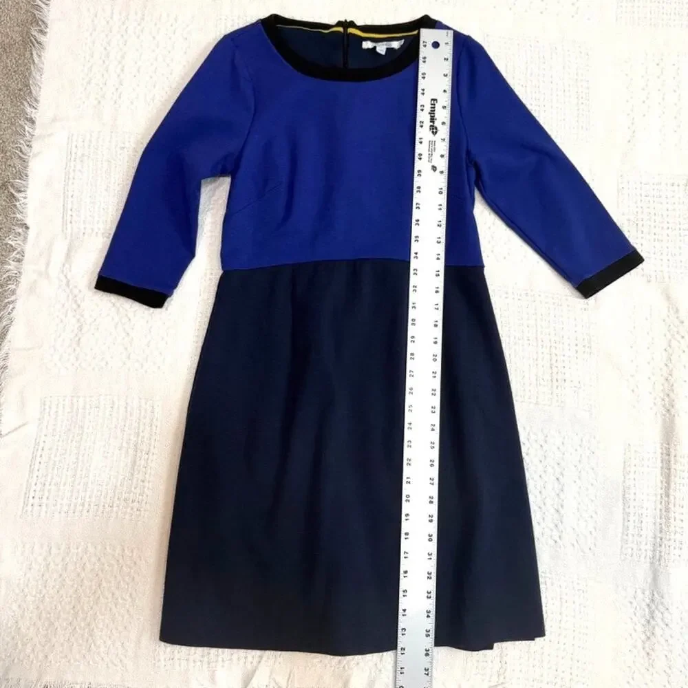 Boden 10 Louise color block ponte‎ 1/2 sleeve dress D3 2956 - Picture 3 of 12